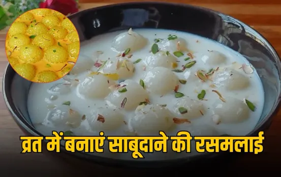 Sabudana Rasmalai Recipe: सावन व्रत में बनाएं साबूदाने की रसमलाई, स्वाद का है संगम, जानें सेहतमंद रेसिपी