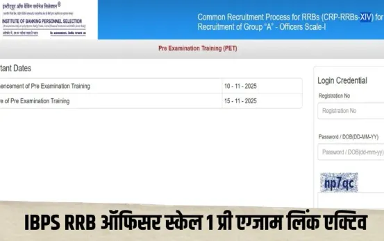 IBPS RRB Exam 2025: ऑफिसर स्केल 1 प्री एग्जाम ट्रेनिंग लिंक एक्टिव, ऐसे करें डाउनलोड