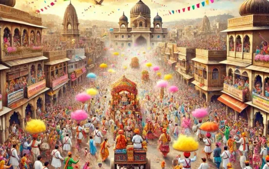 इंदौर की लट्ठ मार होली: रंगपंचमी पर गेर निकालने की परंपरा, आठ हजार किलो टेसू के फूलों से बनेगा गुलाल