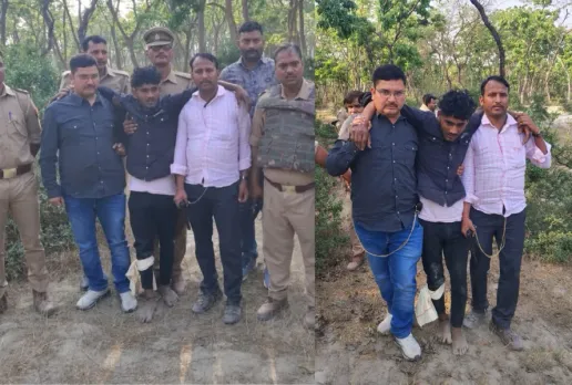 कुशीनगर में पुलिस मुठभेड़: युवती पर ज्वलनशील पदार्थ फेंकने वाला अभियुक्त मुठभेड़ में घायल, पुलिस टीम पर जानलेवा हमला