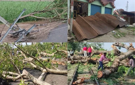 UP Lakhimpuri Kheri storm wreaks havoc 3 people died zxc