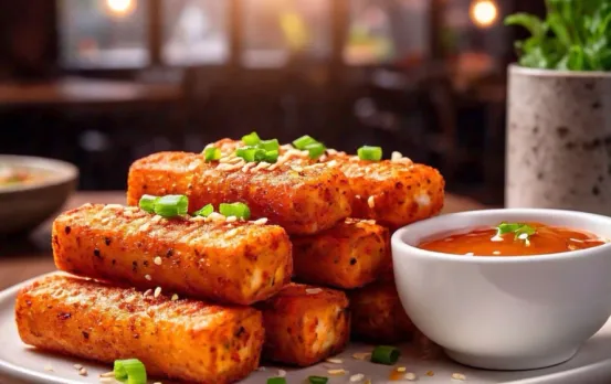 Schezwan Paneer Fingers Recipe