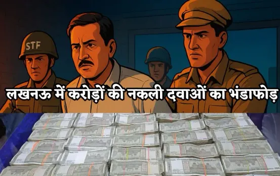 लखनऊ में करोड़ों की नकली दवाओं का भंडाफोड़: हे मां मेडिको एजेंसी का मालिक हिमांशु अग्रवाल 1 करोड़ की घूस के साथ गिरफ्तार