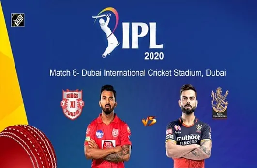 IPL 2020 6th match: IPL का छठवां मुकाबला आज, KXIP vs RCB की टीम आमने सामने
