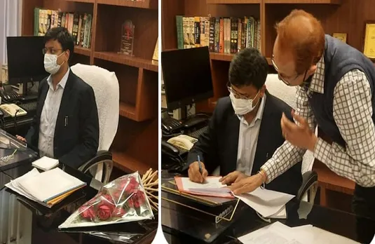 नीमच के नवागत कलेक्टर मयंक अग्रवाल ने संभाला पदभार