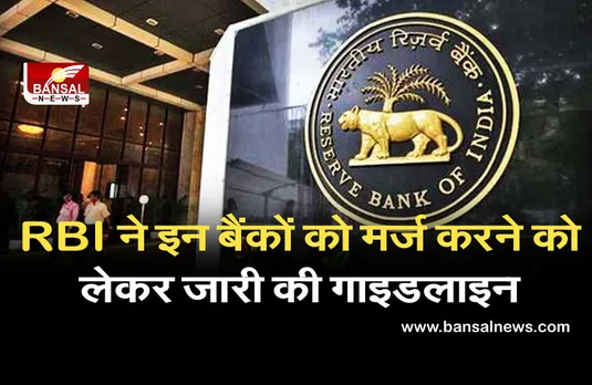 RBI ने इन बैंकों को मर्ज करने को लेकर जारी की गाइडलाइन, जानिए क्या पड़ेगा ग्राहकों पर असर