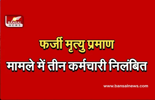 MP News: फर्जी मृत्यु प्रमाण पत्र बनाने के मामले में तीन कर्मचारी निलंबित, ठगे थे 46 लाख रुपए