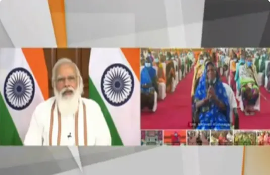 PM Modi: पीएम ने यूपी के 'प्रधानमंत्री गरीब कल्याण अन्न योजना' के लाभार्थियों से की बातचीत