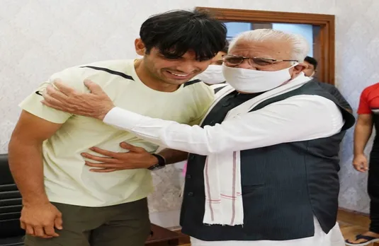 Gold Medalist Neeraj Chopra: ओलंपिक स्वर्ण पदक विजेता नीरज चोपड़ा ने हरियाणा के मुख्यमंत्री से की मुलाकात...