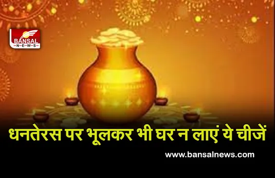 Dhanteras 2021 : धन तेरस आज, भूलकर भी न खरीदें ये चीजें