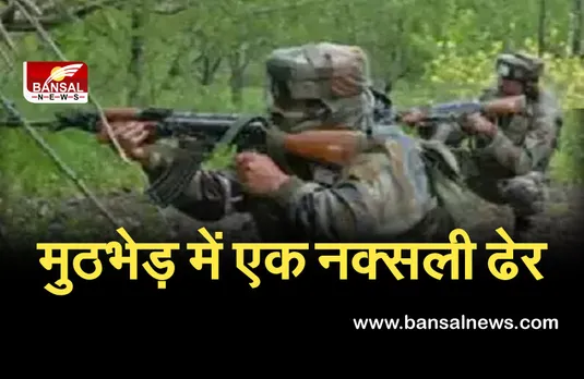 CG News: जिले में सुरक्षाबल और नक्सलियों के बीच मुठभेड़, एक नक्सली कमांडर ढेर