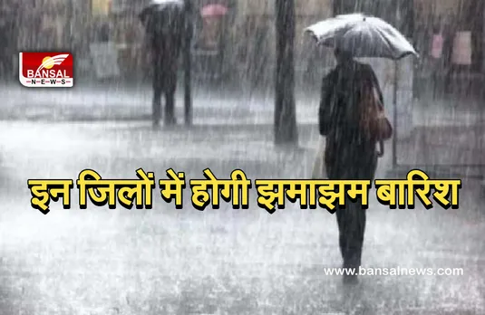 Rain In CG: प्रदेश के इन जिलों में मूसलाधार बारिश की संभावना! मौसम विभाग ने जारी किया अलर्ट