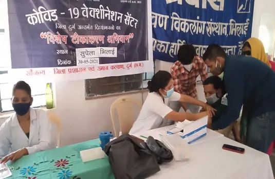 ‘प्रयास’ में हुआ दिव्यांगों का वैक्सीनेशन, 18 साल से ज्यादा उम्र वाले का कराया कोरोना टीकाकरण
