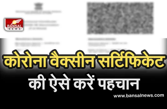 Corona Vaccine: कहीं नकली तो नहीं है कोरोना वैक्सीन सर्टिफिकेट, इस तरह करें पहचान
