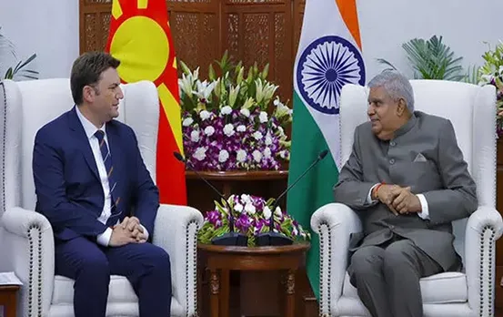 उत्तरी मेसिडोनिया के विदेश मंत्री 3 दिवसीय दौरे पर आए भारत, उपराष्ट्रपति से की भेंट