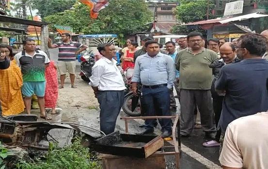 BJP Mandal Office: सिलीगुड़ी में भाजपा का मंडल कार्यालय जलकर हुआ खाक.....