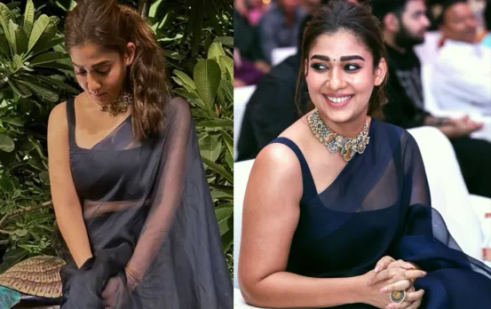 Nayantara Latest Saree Look: नेसिप्पाया फिल्म के लॉन्च इवेंट में नयनतारा ने ब्लू साड़ी में बिखेरा जलवा, देखें तस्वीरें
