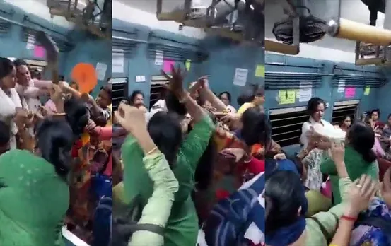 Viral Video: लोकल ट्रेन में महिलाओं ने की जमकर लड़ाई, वायरल हुआ वीडियो