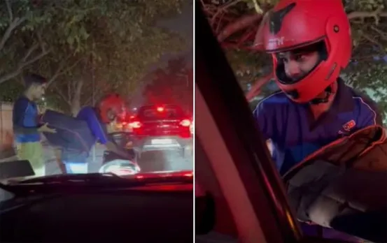 Viral Video: ट्रैफिक जाम में फंसे शख्स ने आर्डर किया पिज्जा, भीड़ में भी पहुंचा डिलीवरी बॉय वायरल हो रहा वीडियो