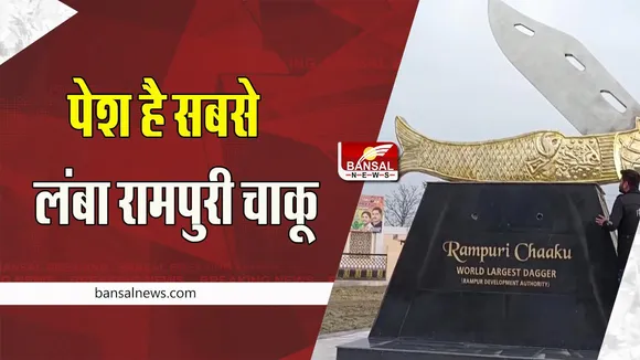 Rampur Longest knife : क्या आपने देखा 20 फीट लंबा चाकू ! उत्तरप्रदेश के इस शहर में बना आकर्षण, देखें