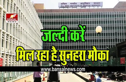 AIIMS Sarkari Naukri : AIIMS में इन पदों पर बिना परीक्षा पा सकते हैं नौकरी, सैलरी जानकर उड़ जाएंगे होश