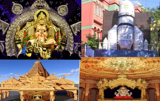 Ganesh Chaturthi 2023: मुंबई के पंडालों की थीम चंद्रयान-3 और अयोध्या राम मंदिर, 'महागणपति' ने पहना 66.5Kg सोना 295Kg चांदी