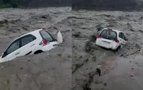 Hmachal Rain: भारी बारिश के बाद कुल्लू बस स्टैंड के पास उफनती पानी की नहर, यहां देखे विडियो