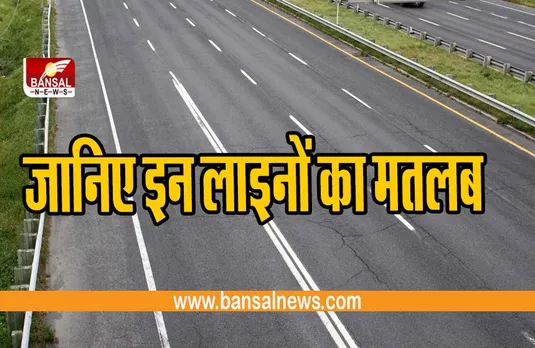 आखिर रोड पर ये लाइनें क्यों बनाई जाती हैं ? गलती से बचने के लिए जान ले ये