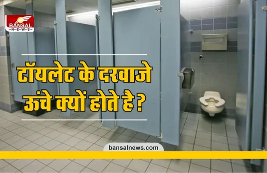 मॉल या ऑफिस में टॉयलेट के दरवाजे ऊंचे क्यों बनाये जाते है