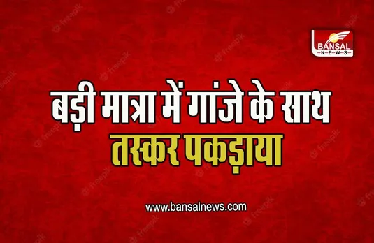 UP NEWS:  पुलिस को बड़ी कामयाबी, बड़ी मात्रा में गांजे के साथ तस्कर को पकड़ा