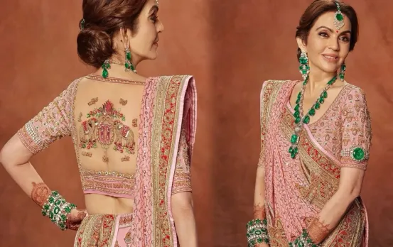 Nita Ambani Cutwork Blouse: शुभ आशीर्वाद में नीता अंबानी ने पहना अनोखा ब्लाउज, अपने पोते-पोतियों के लिए जताया प्यार