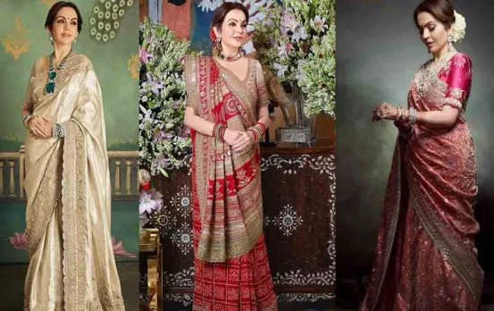 Nita Ambani Saree Designs: अनंत-राधिका की शादी में नीता अंबानी ने पहनी शाही साड़ियां, आप भी ले सकते हैं इनसे इंस्पिरेशन