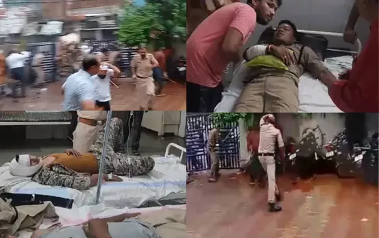 छतरपुर में पुलिस थाने पर पथराव: TI समेत 3 पुलिसकर्मी घायल, इस वजह से जुटी थी भीड़