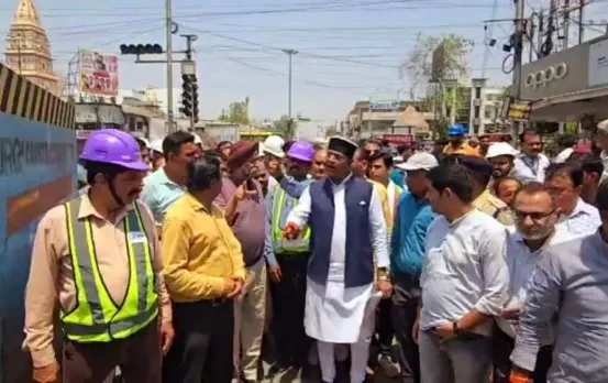 मंत्री विश्वास सारंग ने करोंद क्षेत्र का संयुक्त निरीक्षण किया।