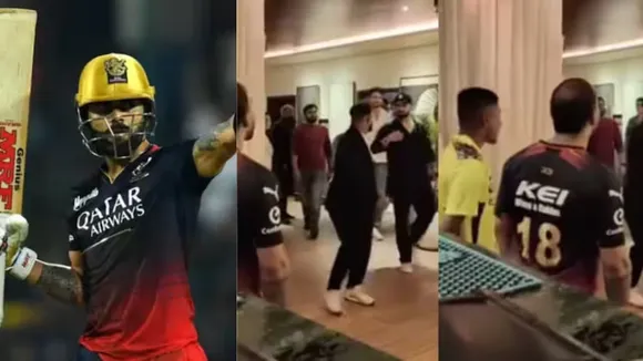 Virat Kohli makes fun of a fan wearing a CSK jersey in his restaurant