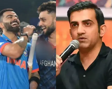 Gautam Gambhir, Virat Kohli and Navee-ul-Haq (File Photo, Twitter). 