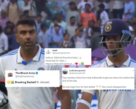 Ravichandran Ashwin and Yashasvi Jaiswal, India vs England,  2nd Test, Day1 1 (File Photo: X)