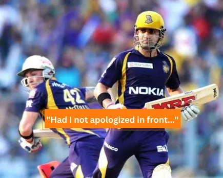 Gautam Gambhir with Brendon McCullum in IPL 2012
