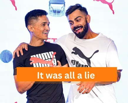 Virat Kohli with Suniel Chettri