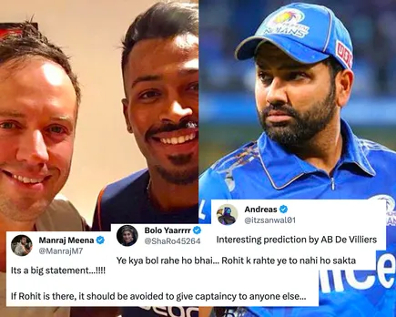 Hardik Pandya, AB de Villiers and Rohit Sharma (File Photo: Twitter) 