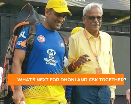 MS Dhoni and CSK CEO Kasi Viswanathan (File Photo: Twitter)