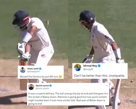 Babar Azam fell for just one run today and that hasn't helped Pakistan's cause