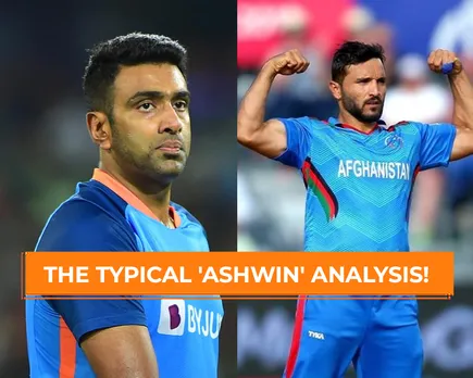 Ravichandran Ashwin and Gulbadin Naib (File Photo: Twitter) 