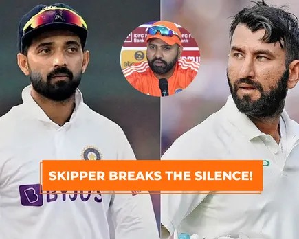 Rohit Sharma, Ajinkya Rahane, and Cheteshwar Pujara (File Photo: X)