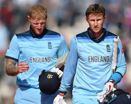 Ben Stokes and Joe Root (Source : Twitter) 