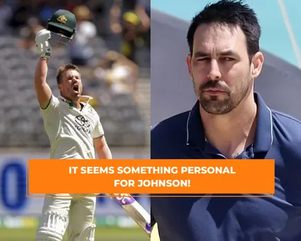 David Warner and Mitchell Johnson (File Photo: Twitter) 