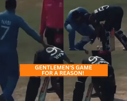 Babar Azam and Mohammad Nabi (File Photo, Twitter)