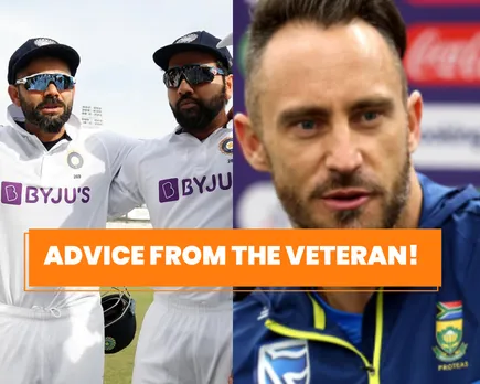 Faf du Plessis and Team India (File Photo: Twitter)