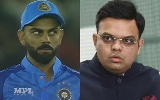 Virat Kohli and Jay Shah of India
