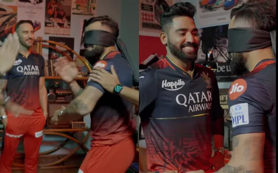 Virat Kohli with RCB players